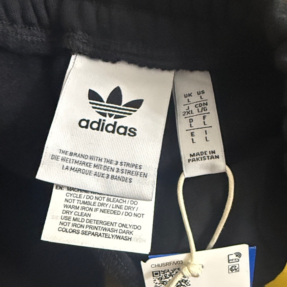 Adidas Club Black Graphic Logo Sweatpants Size L - Picture 11 of 16